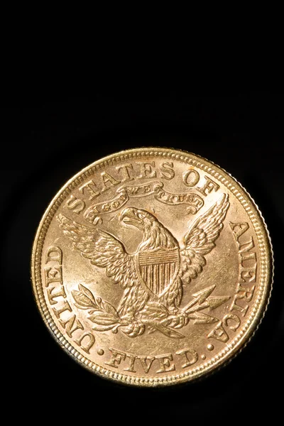 Fünf-Dollar-Goldmünzen — Stockfoto