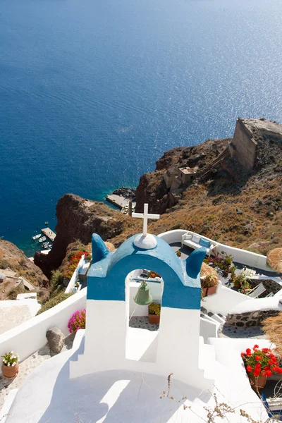 Igreja em Santorini Grécia — Fotografia de Stock