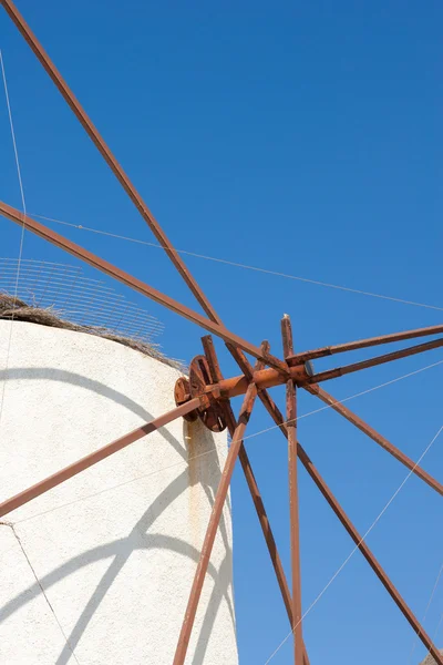 Mulino a vento Santorini Grecia — Foto Stock