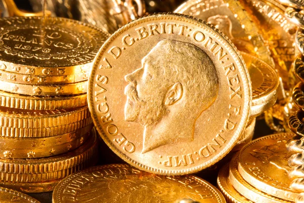 Georges V coins — Stock Photo, Image