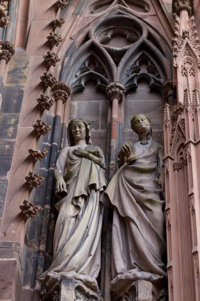Καθεδρικός ναός του Στρασβούργου στην Αλσατία — Φωτογραφία Αρχείου