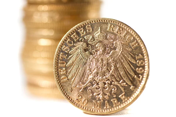 二十德语马克硬币 — 图库照片