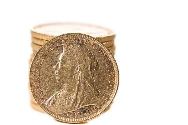 Reina Victoria g monedas —  Fotos de Stock
