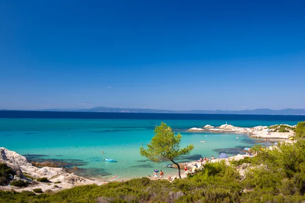 Spiaggia di Portokali, Calcidica, Grecia — Foto Stock