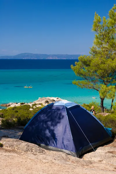 Παραλία πορτοκάλι, Χαλκιδική, Ελλάδα — Φωτογραφία Αρχείου