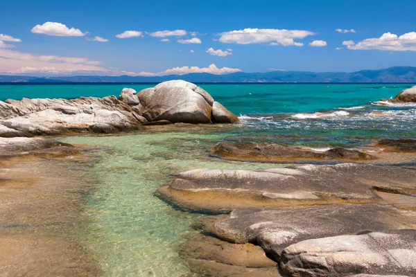 Παραλία πορτοκάλι, Χαλκιδική, Ελλάδα — Φωτογραφία Αρχείου