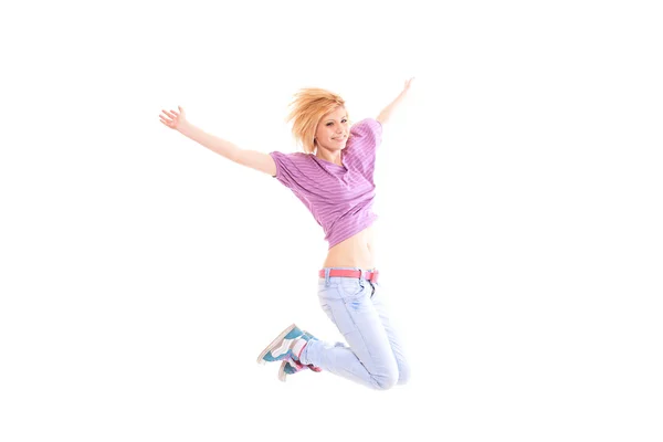 Young girl in pink blouse — Stock Photo, Image