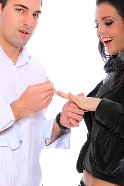A man proposing marriage — Stock Photo, Image