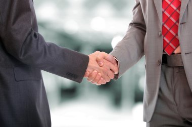 İş adamları el sıkışıyor