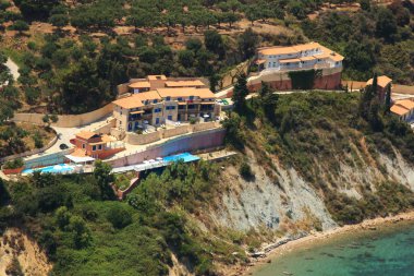 zakynthos, Yunanistan havadan görünümü