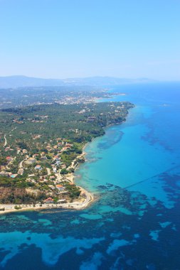 zakynthos, Yunanistan havadan görünümü
