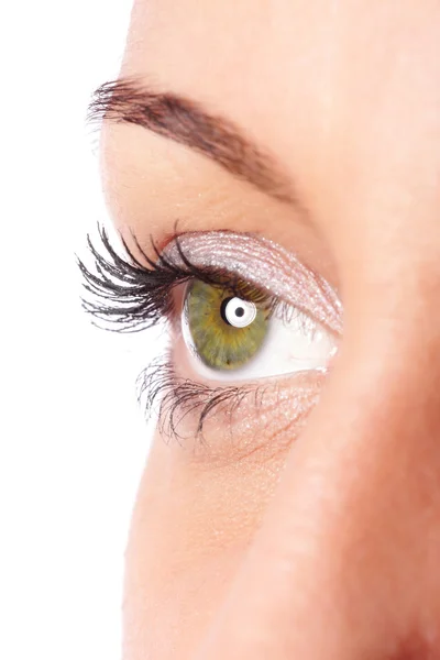 Womans's green eye — Stock Photo, Image