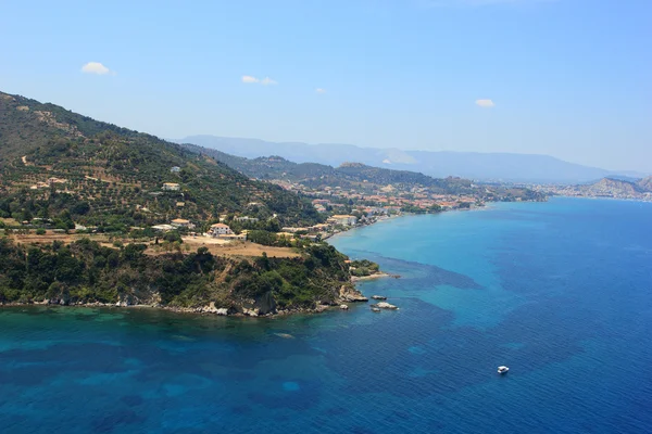 Flybilde av Zakynthos Hellas – stockfoto