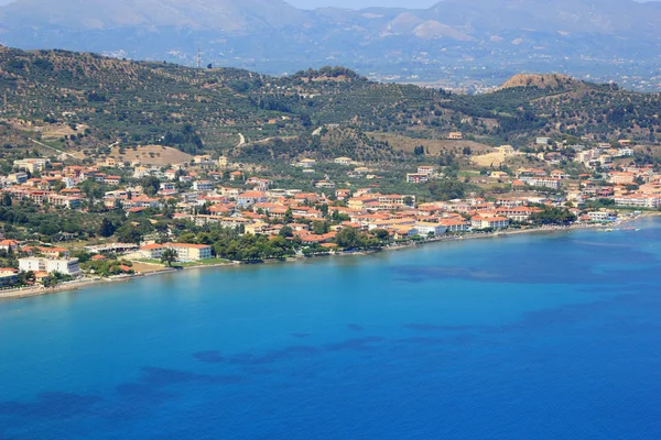 Vista aérea sobre Zakynthos Grécia — Fotografia de Stock