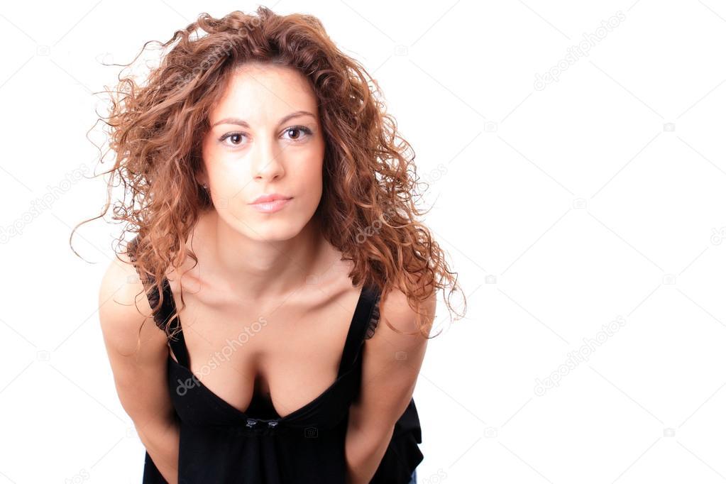 Beautiful face of young woman