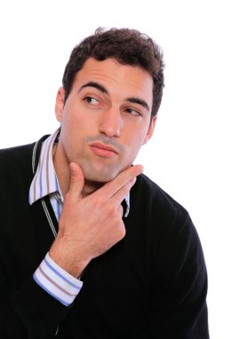 mutlu genç casual adam portresi