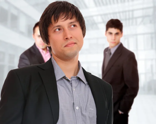 Portrait of a business man holding money — Stock Photo, Image