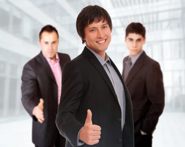 Portrait of a business man holding money — Stock Photo, Image