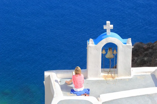 Santorini island Greece — Zdjęcie stockowe