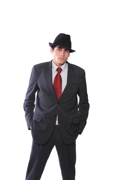 Young man wearing a suit — Stock Photo, Image