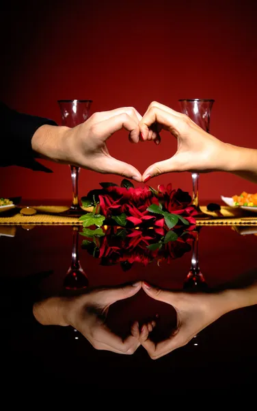 restoranda genç çiftin yakın çekim