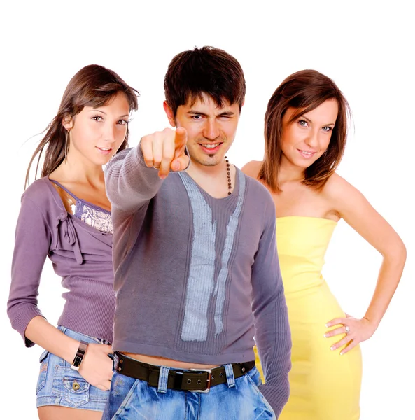 Three casual — Stock Photo, Image