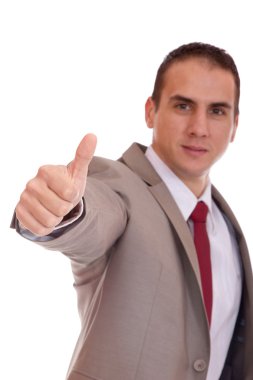 iş adamı izole poz