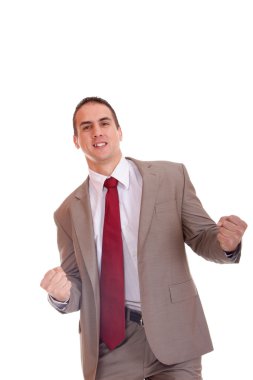 iş adamı izole poz