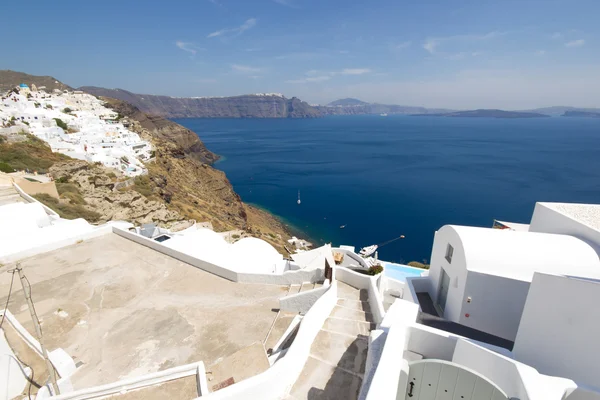 Bekijk op oia in santorini — Stockfoto