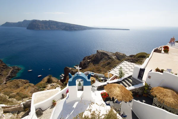 Vista sobre Oia en Santorini — Foto de Stock