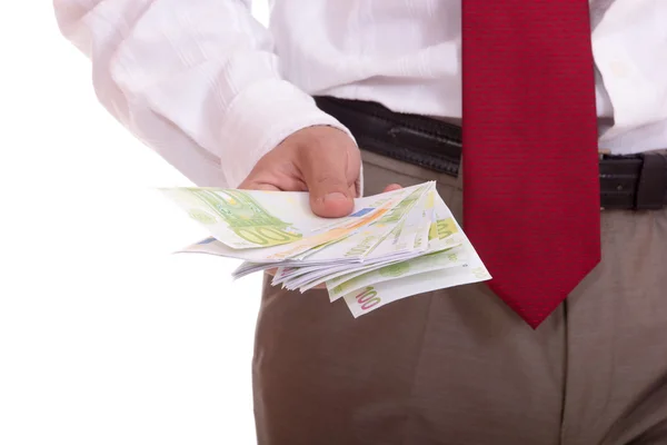 Hombre de negocios posando aislado — Foto de Stock