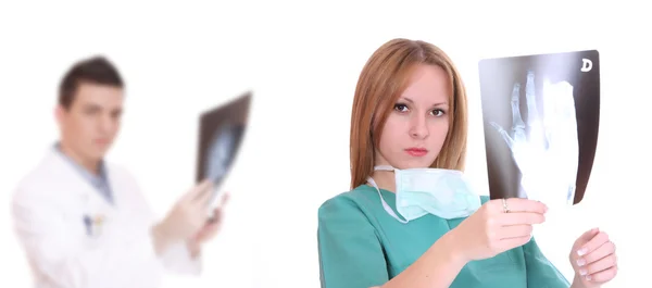 Médico femenino caucásico — Foto de Stock