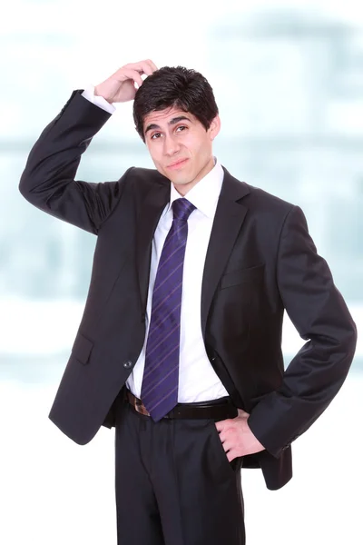 Young business man standing — Stock Photo, Image