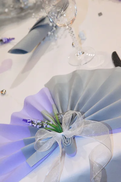 Table set for a wedding — Stock Photo, Image