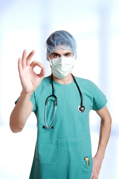 Retrato de perto de um médico — Fotografia de Stock