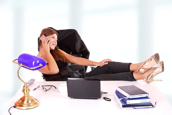 Young business woman standing — Stock Photo, Image