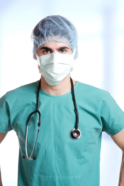 Retrato de perto de um médico — Fotografia de Stock