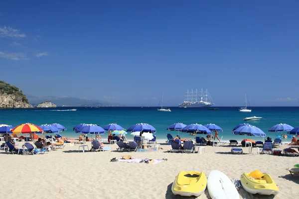 Verano en la playa en Grecia —  Fotos de Stock