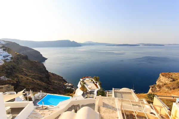 Vista sobre Oia em Santorini — Fotografia de Stock