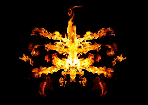 Devil's fire mask — Stockfoto