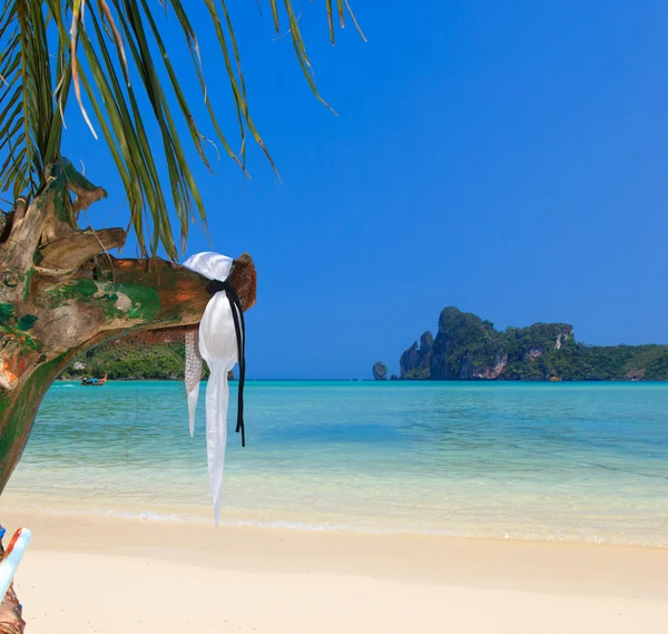 Phi Phi-øyas vakre bukt Thailand – stockfoto