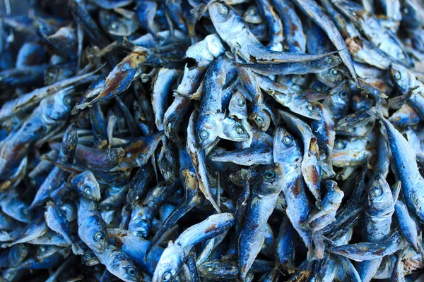 Peixe seco no mercado de rua — Fotografia de Stock