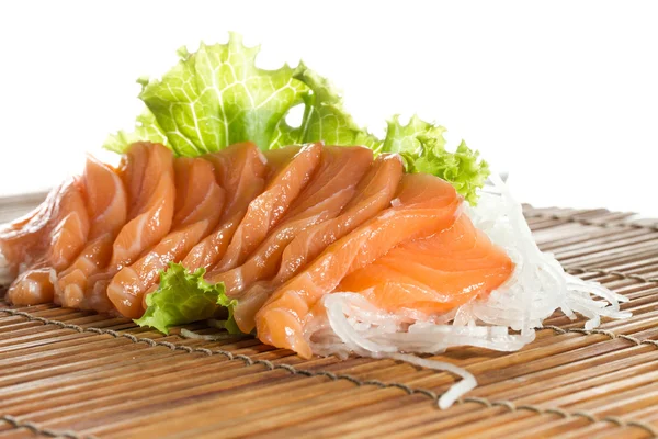 Sliced raw salmon sashimi — Stock Photo, Image