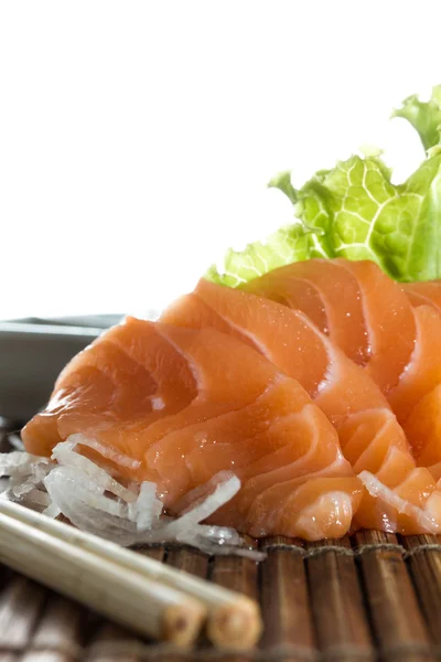 Sliced raw salmon sashimi — Stock Photo, Image