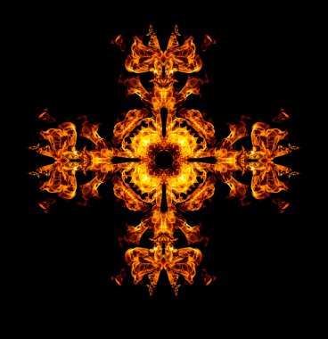 Yangın kuvvetler kaleidoscope