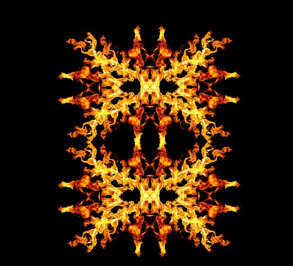 Fire patern kaleidoscope — Stock Photo, Image