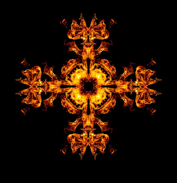 Oheň závěsu kaleidoskop — Stock fotografie