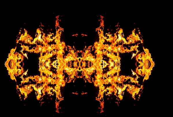 Fire patern kaleidoscope — Stock Photo, Image