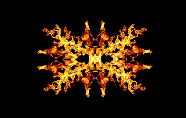 Fire patern kaleidoscope — Stock Photo, Image