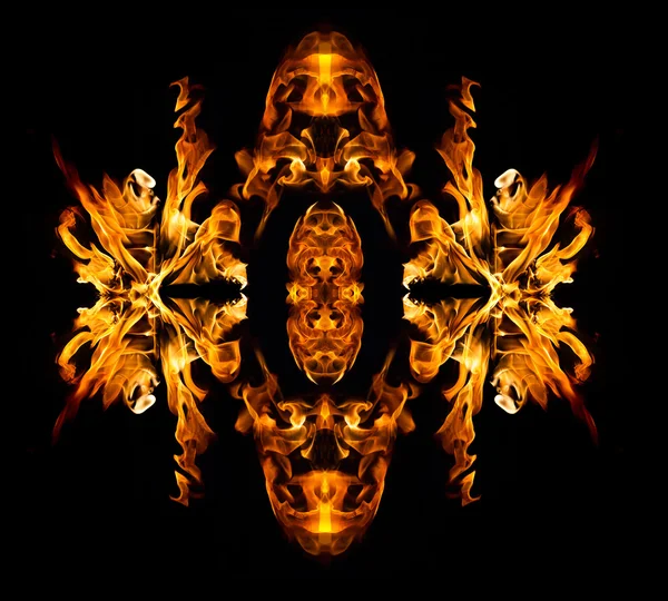 Fire patern kaleidoscope — Stock Photo, Image